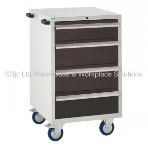 Euroslide Storage Cabinet Mobile 4 Drawers